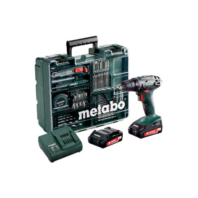 АККУМУЛЯТОРНАЯ ДРЕЛЬ-ШУРУПОВЕРТ METABO BS 18 SET 602207880