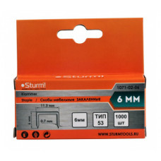 Скобы 6мм Sturm 1071-02-06